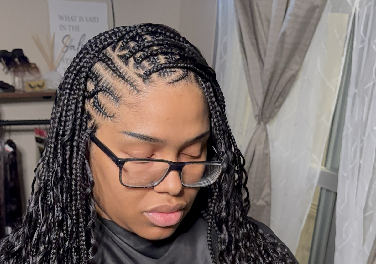 SMedium Flip-Over Tribal Braids