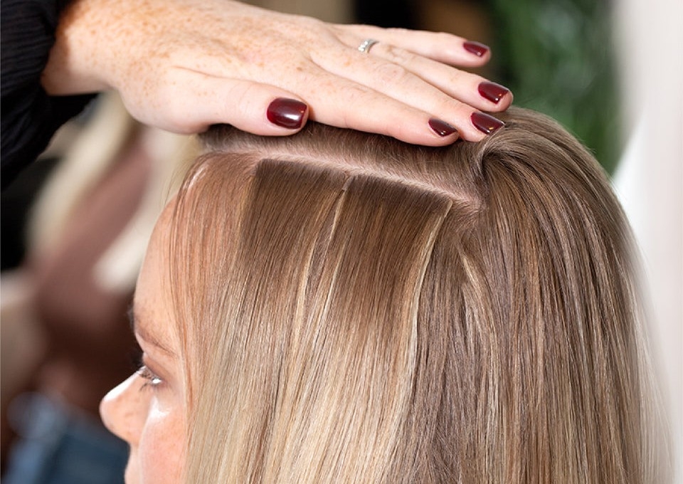 Hair extensions refitting for small tape ins full head 