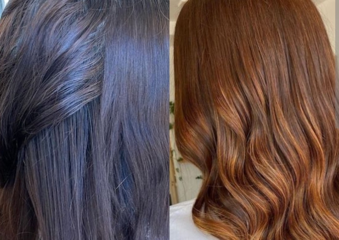 Colour removal and colour correction and blow dry ,cut.