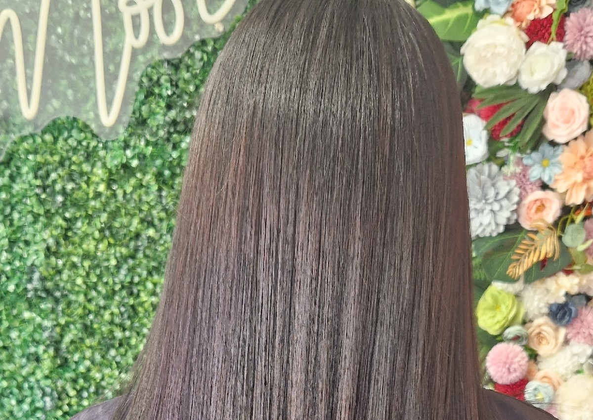 Brazilian blowout long hair 