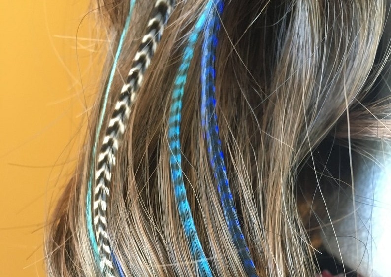 Feather hair extensions 