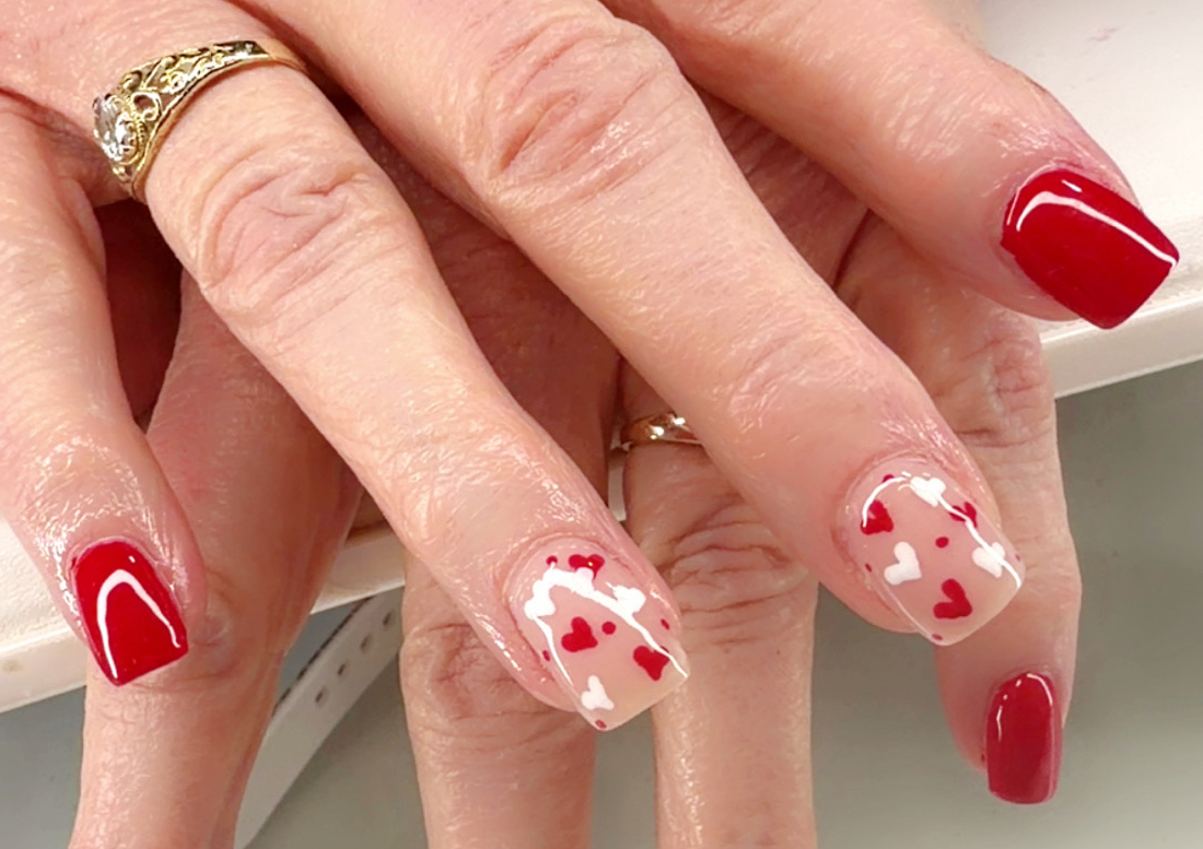 Short acrylic fill/relleno uñas cortas 