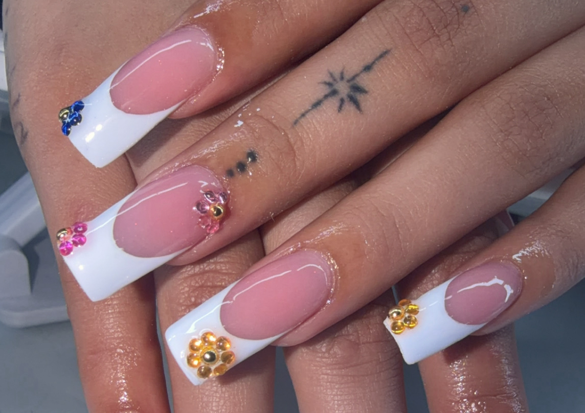 Long acrylic set 3-4/ acrilico uñas largas  