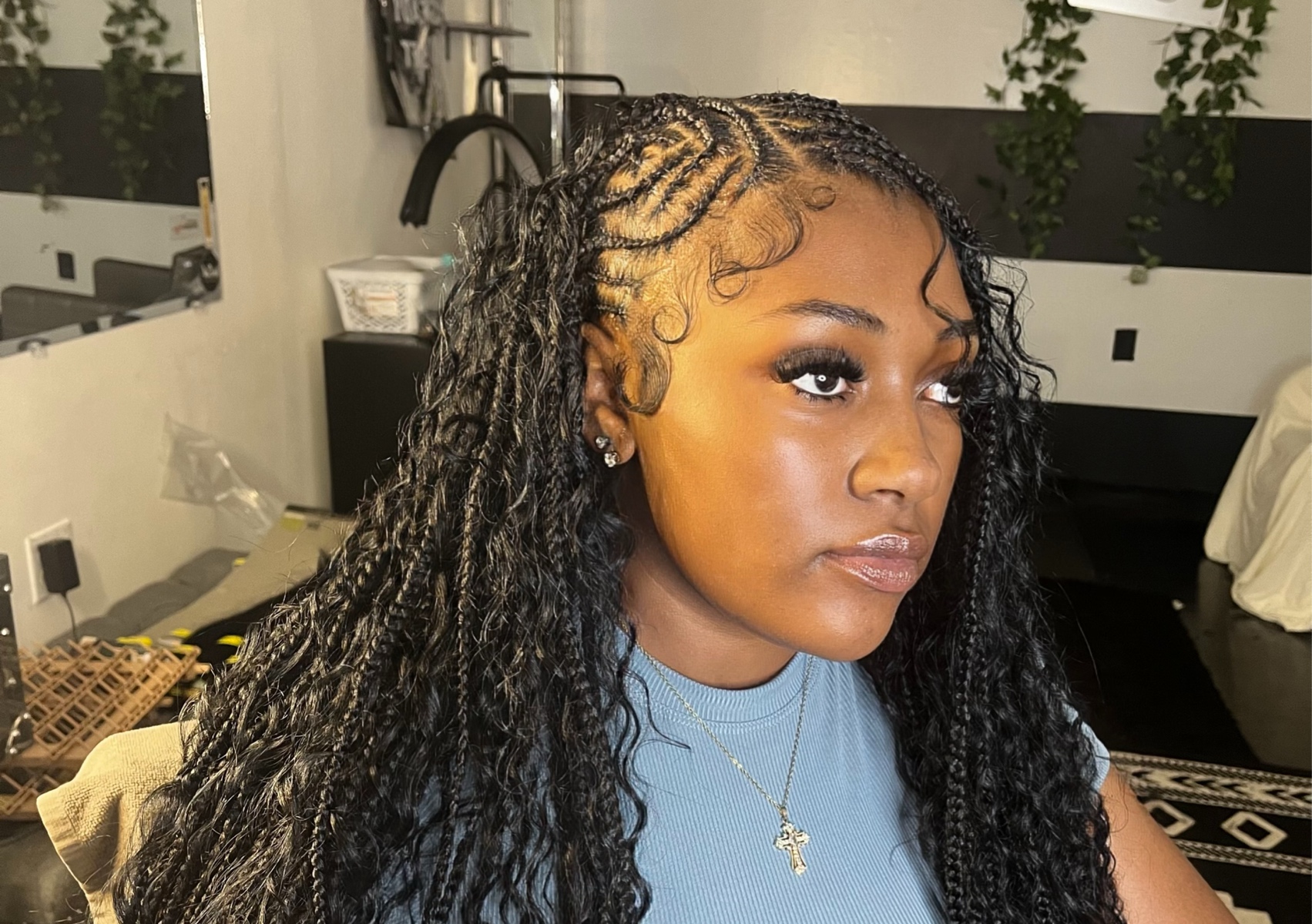Lemonade braids with a twist  + Knotless Boho