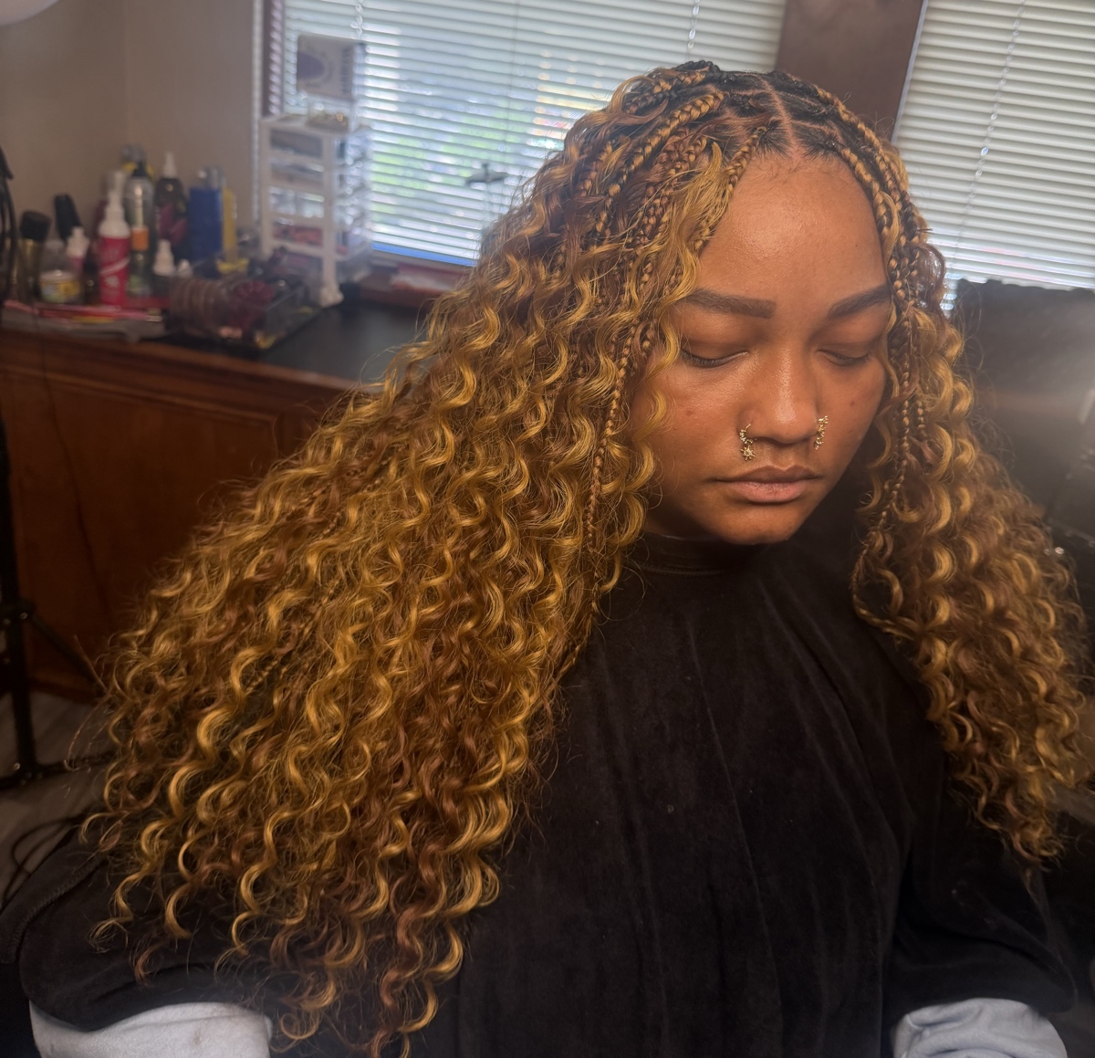 Smedium Knotless braids