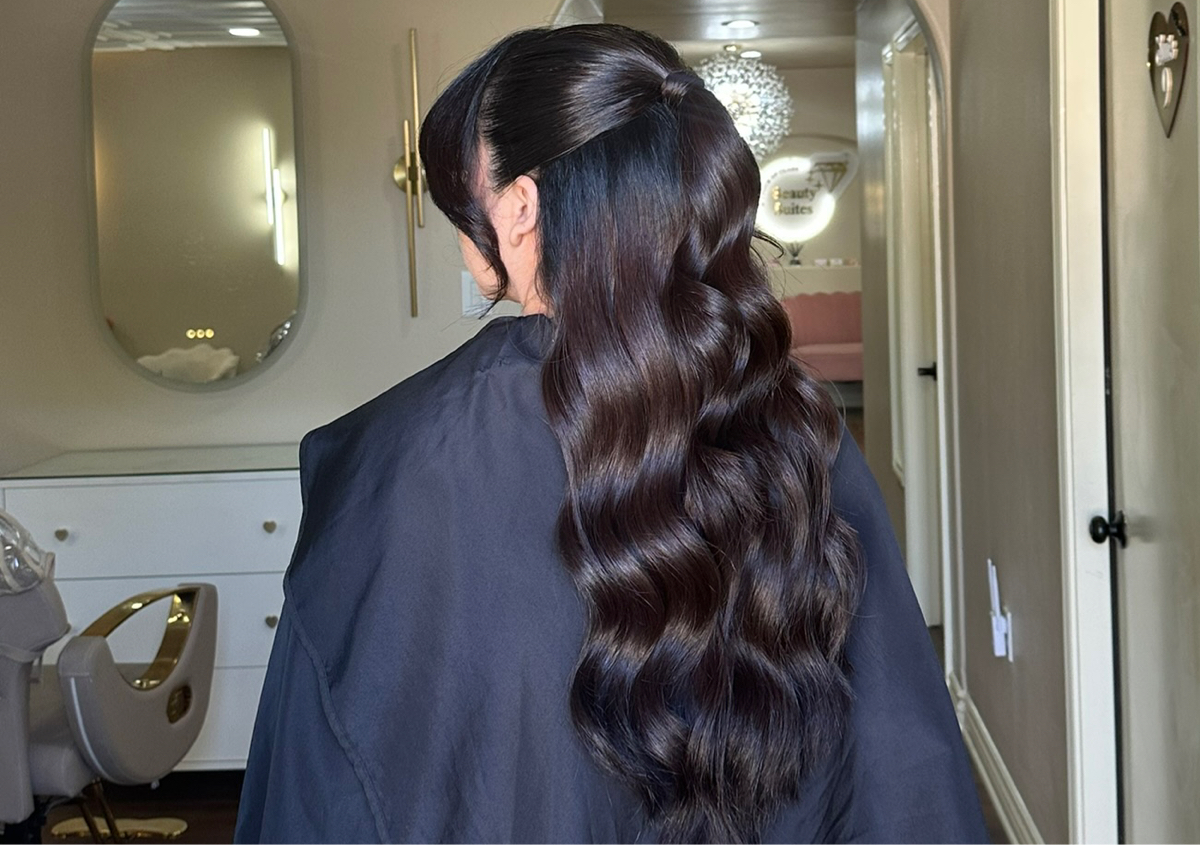 Half up half down 