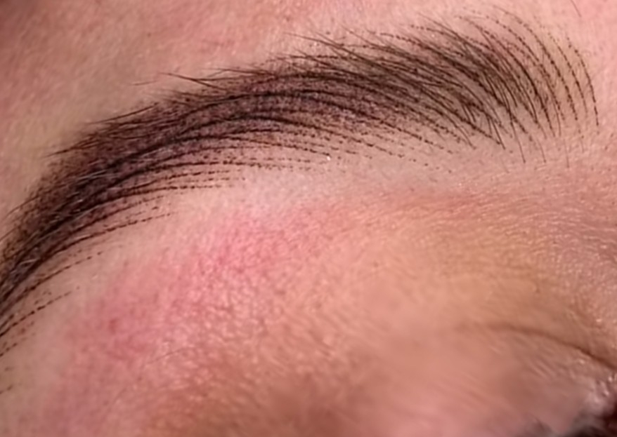 Machine hair strokes 