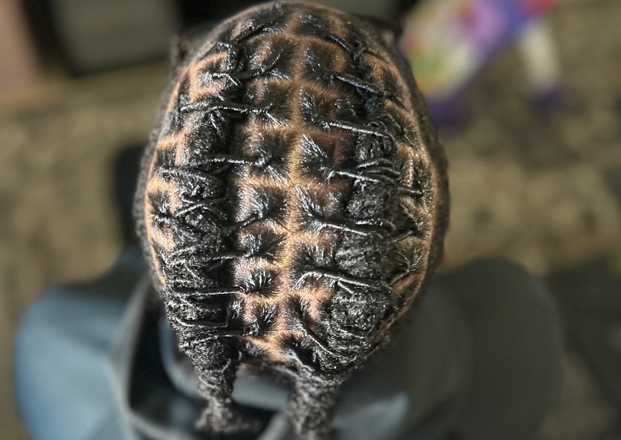 Loc Re-Twist - Top of the head
