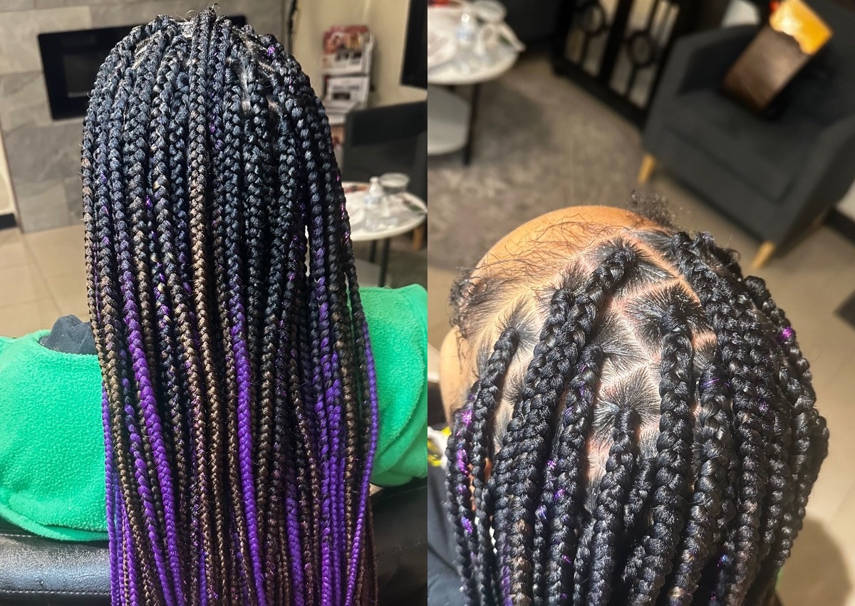 Medium Box Braids
