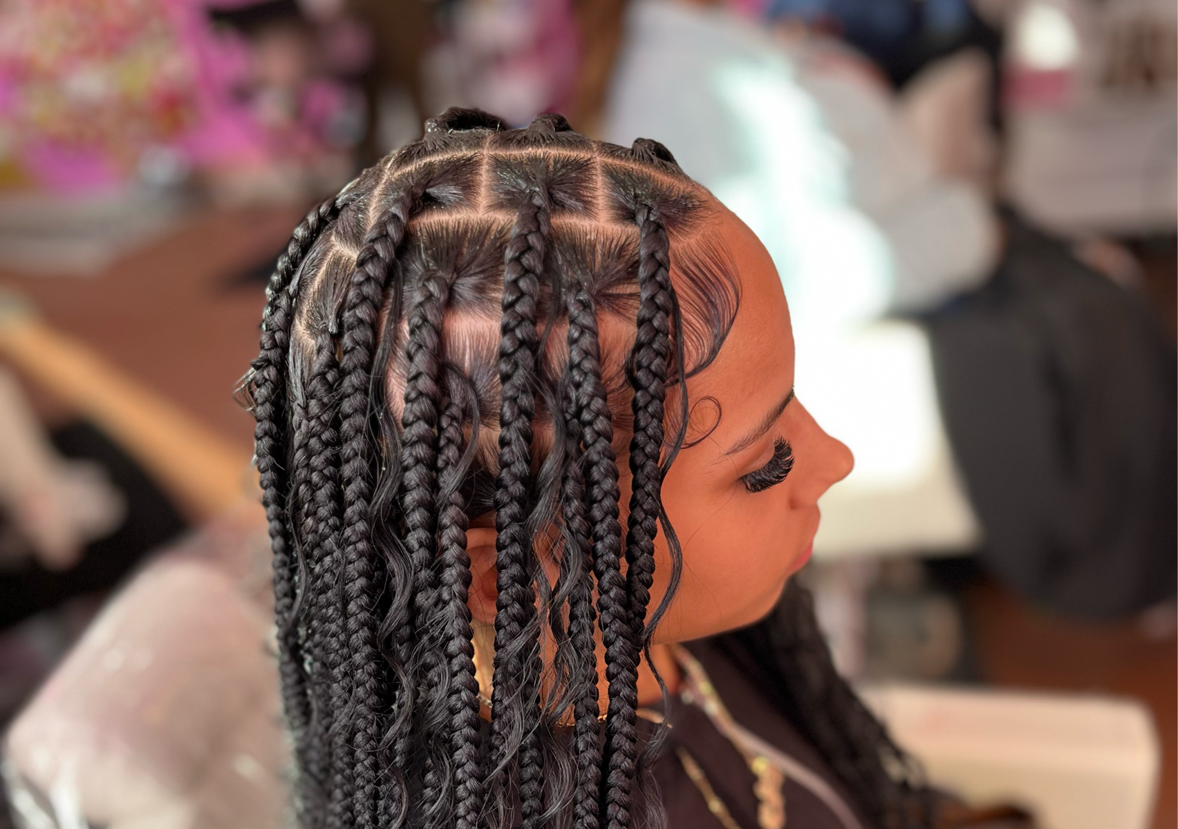 Bohemian Knotless(human curls)