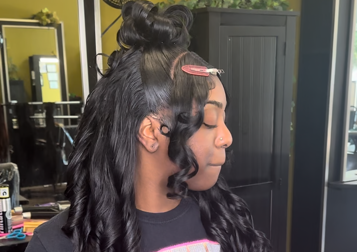 Frontal wig install + Styling