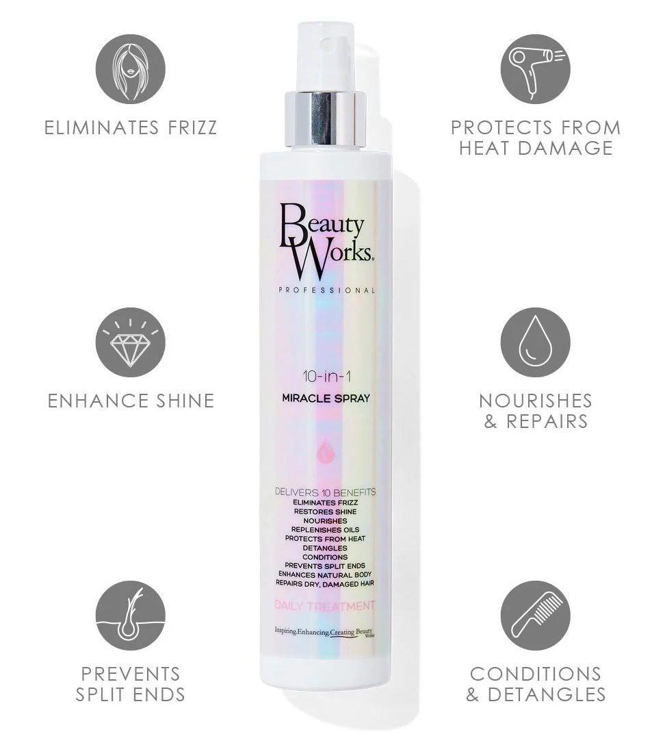 Beauty works.
10-in-1 
MIRACLE SPRAY