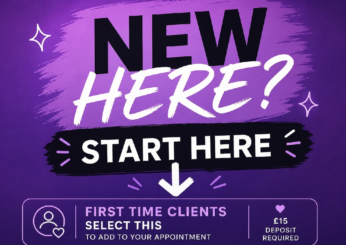 First time client/NEW CLIENTS Deposit £15