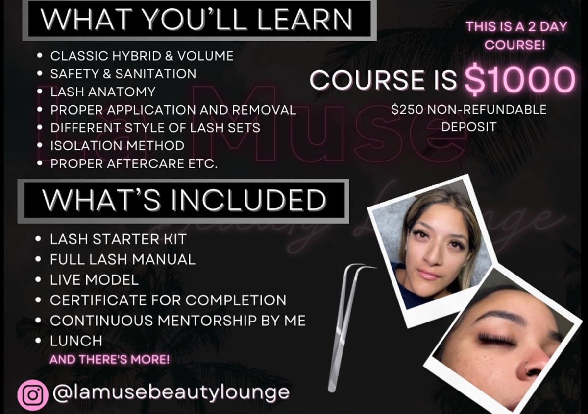 1 on 1 Lash Training