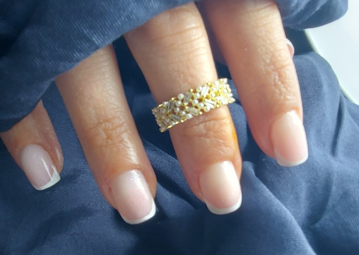 BIAB first set Ombre/French polish 