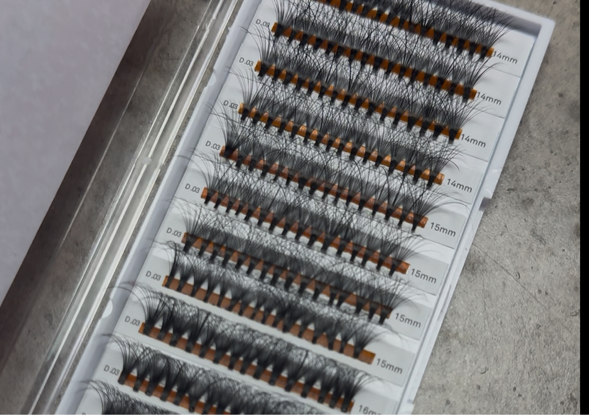 Premade box of lashes