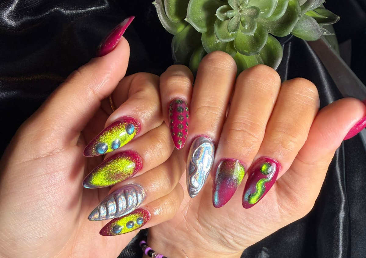 Manicura, acrílico, gel tips 