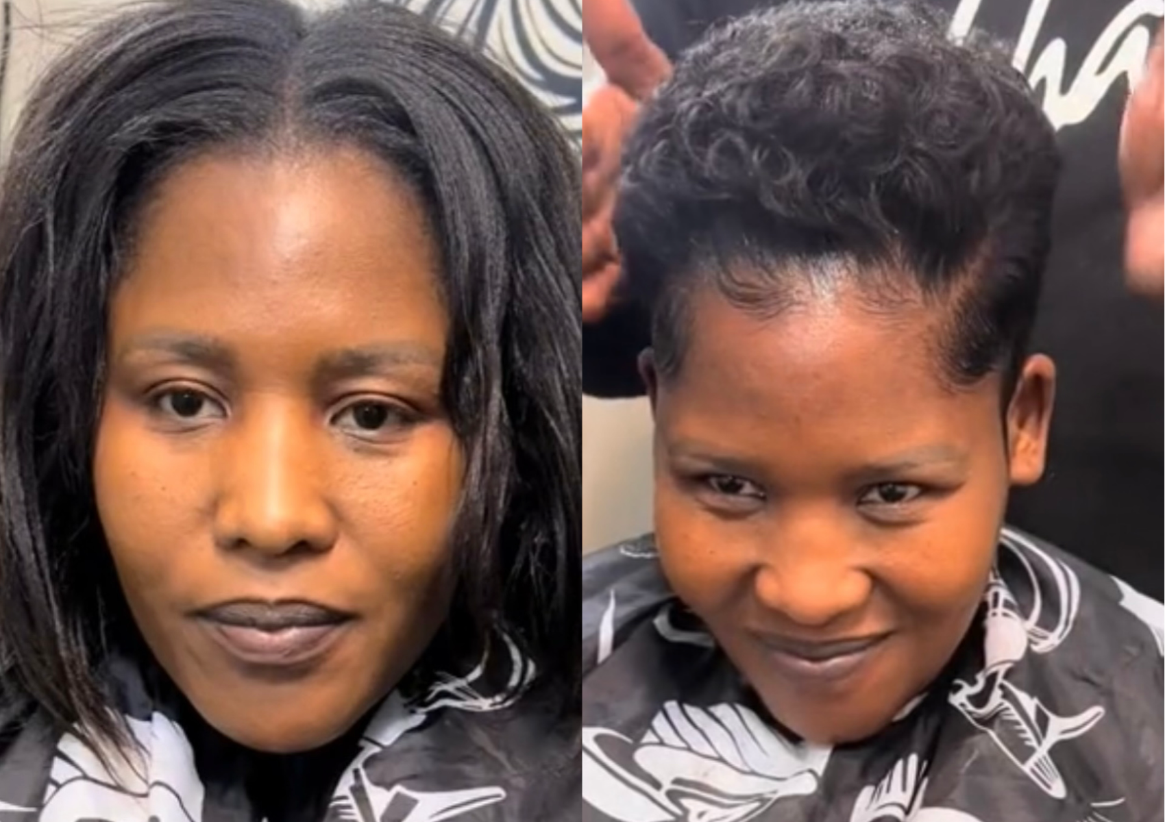 Pixie Starting (Relaxed hair)