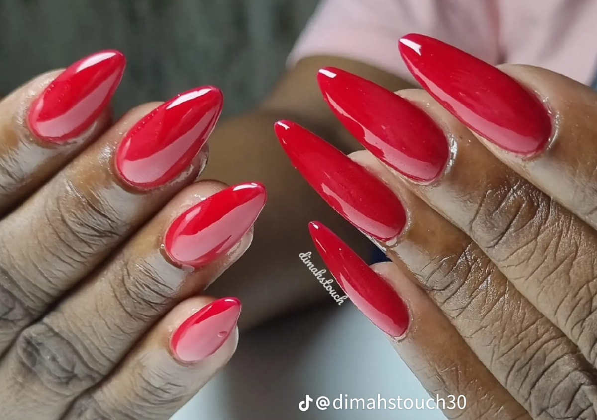 Poly gel with colour 