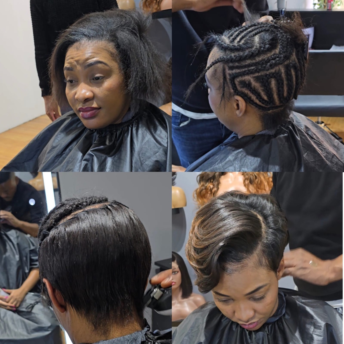 Full Head Pixie  Sew-in (Hair fibre included)