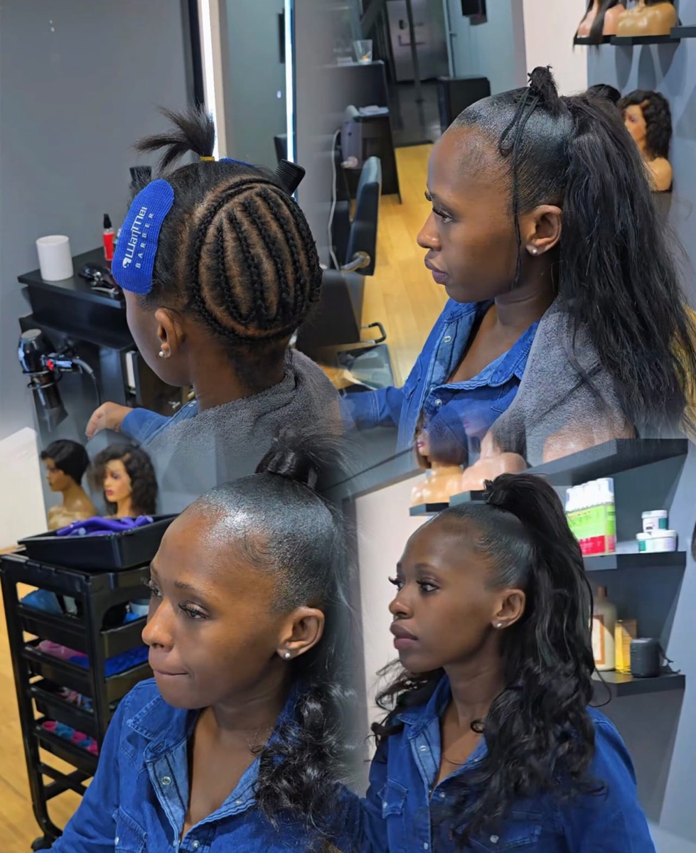 Gel Half  Up/Half Down