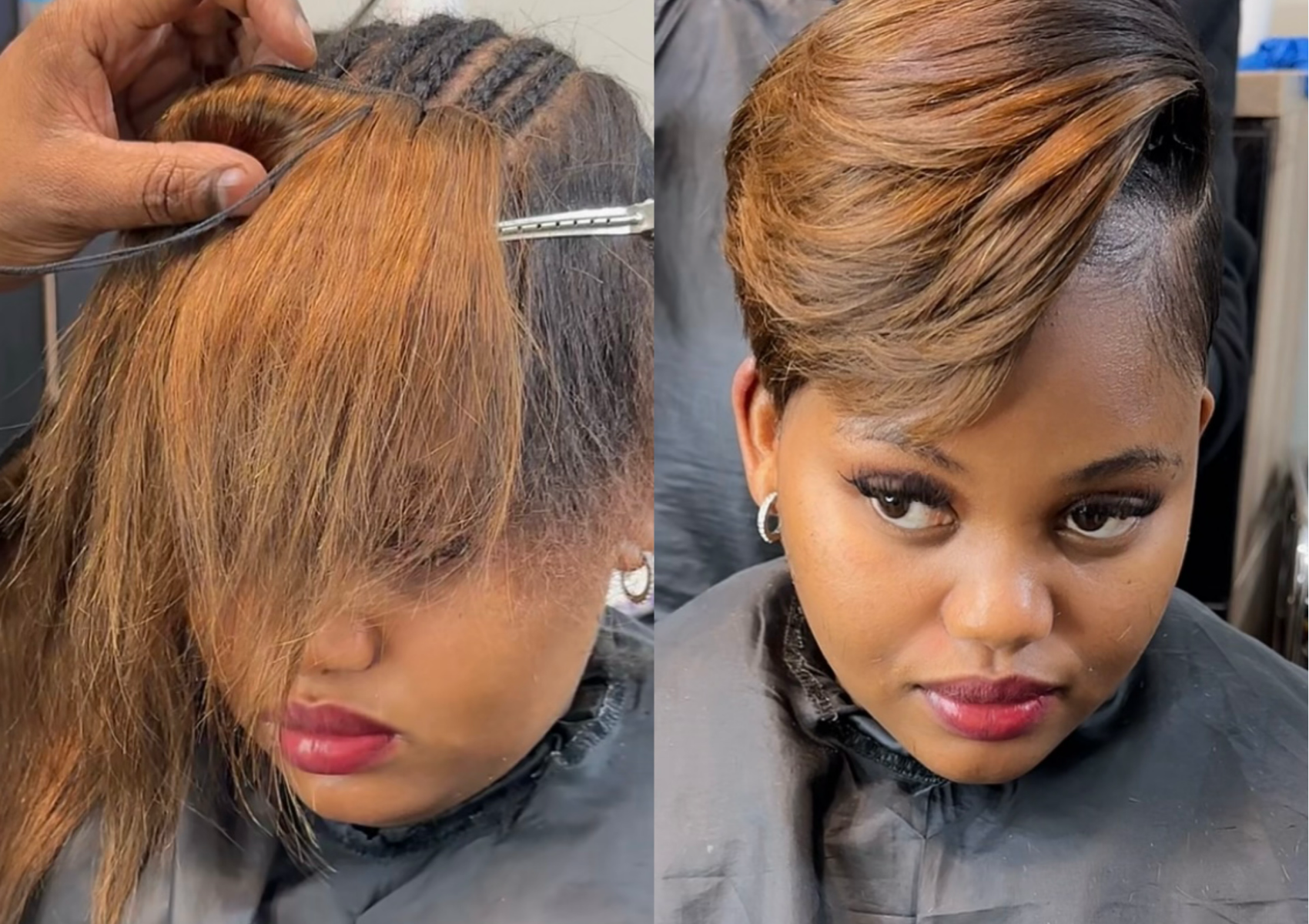 Pixie (Brazilian/ colour) Ombre and Blonde 