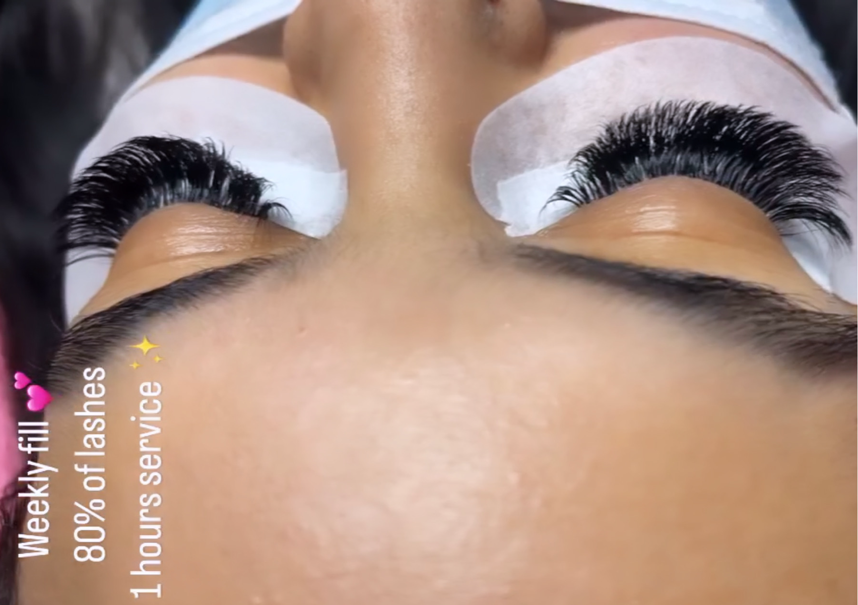 (7th Day) (weekly )Mini Fill (Must Have 80% Of Lashes) Anything Passed The 7 Day Will Result In A Regular Fill. (NO FOREIGN FILL