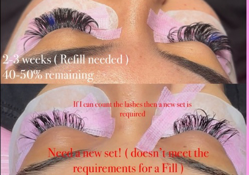 One Week  ( within 7 days of last appt | 80% Lashes remaining )