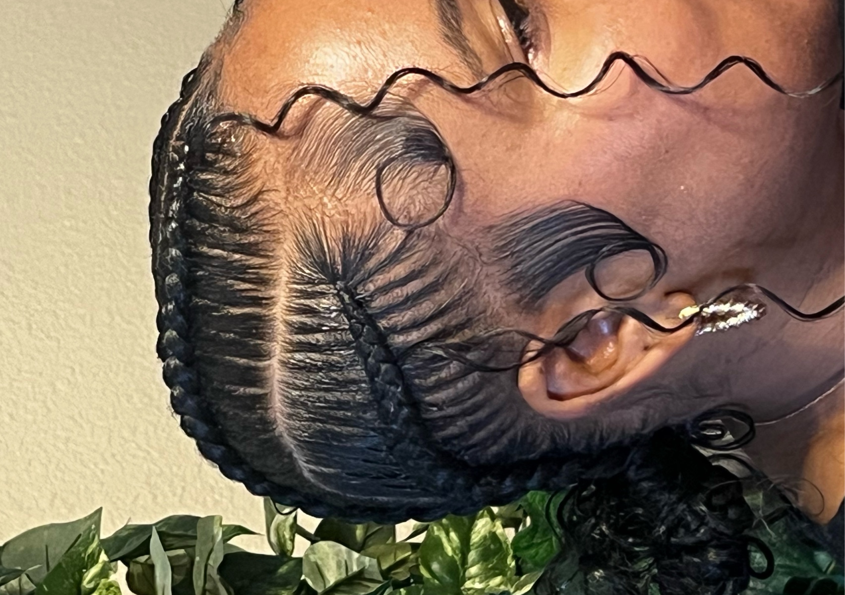 4 stitch feed ins w/ curly pieces