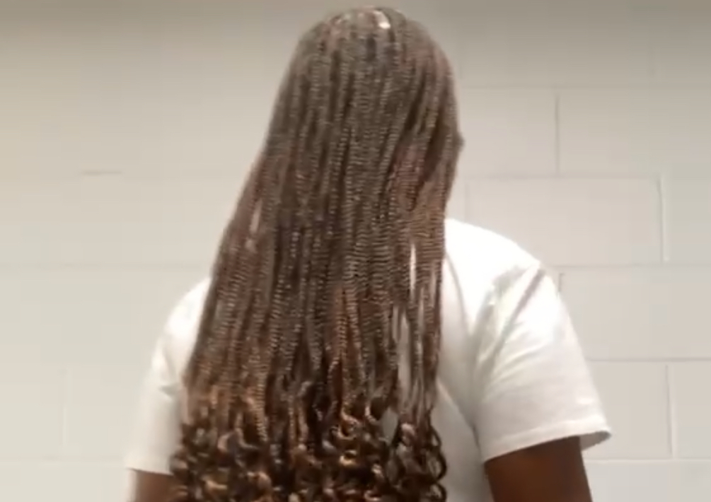 Medium knotless braids