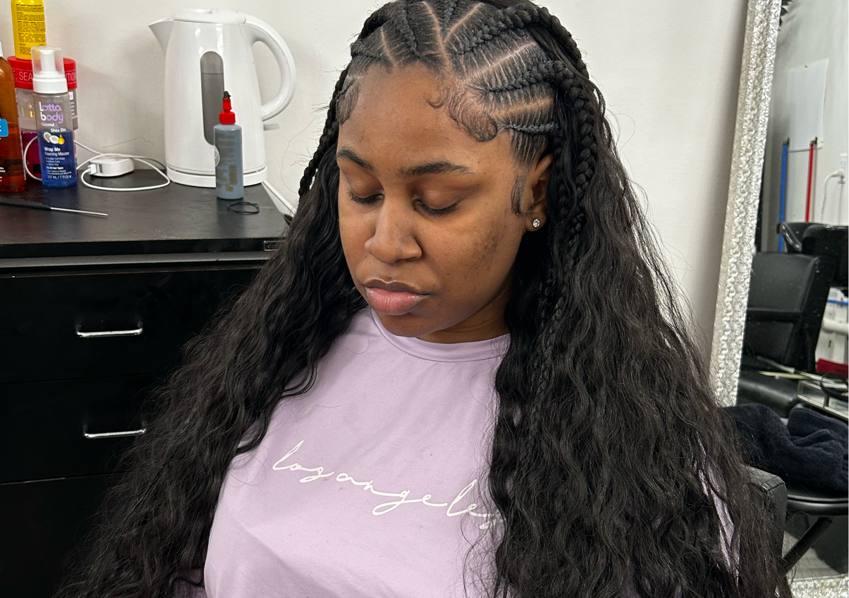 Fulani's with Quick weave