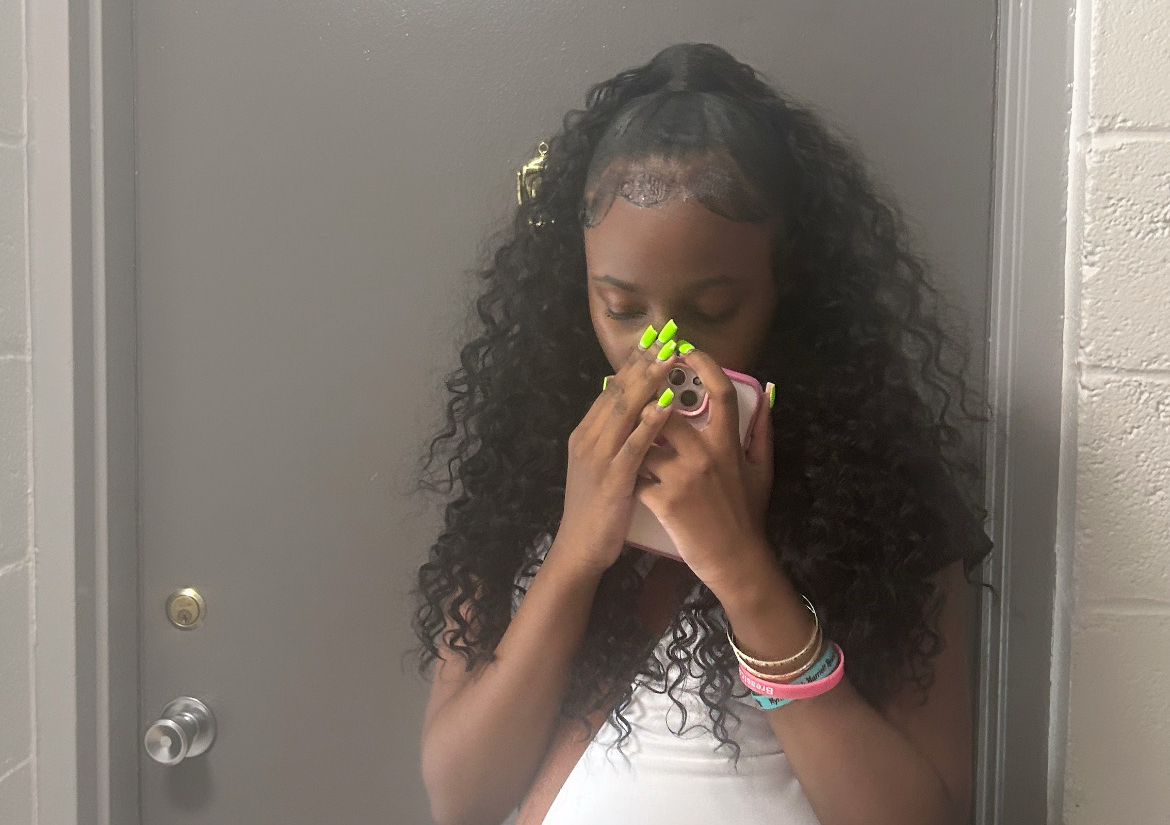 Half up half down hair included