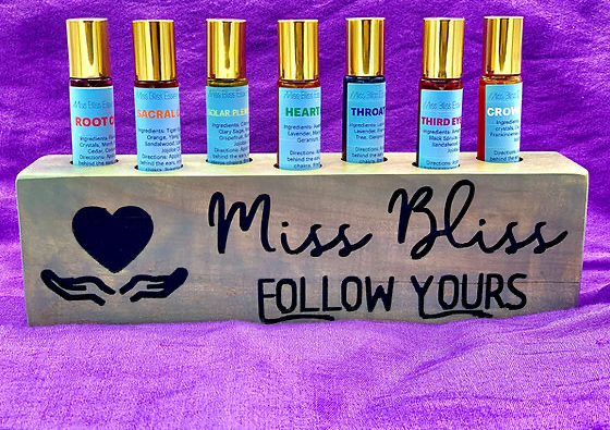 All 7 Chakra Essential Oil Blends + Holder