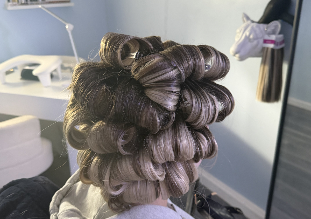 Pin Curls - Extensions/Long, Thick Natural Hair