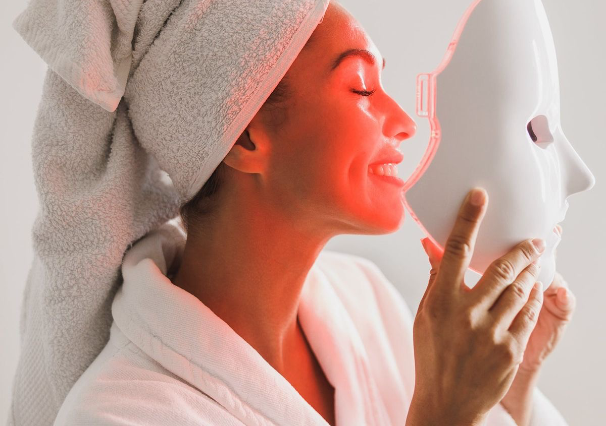 LED mask + peel off mask