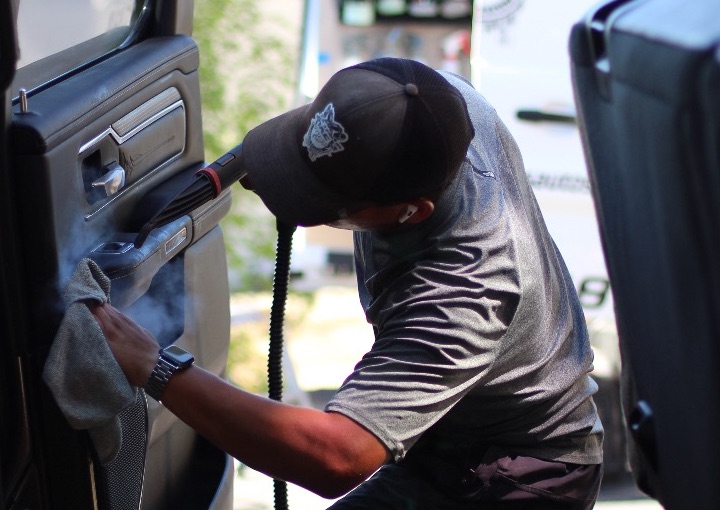 ( Basic  In & out ) - Full Steam Clean + Premium  Decon  ( 6 month  Protection ) Sealant Protection