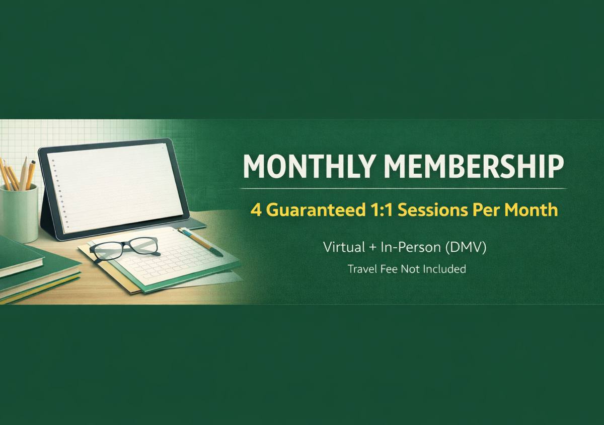 Monthly Tutoring Membership