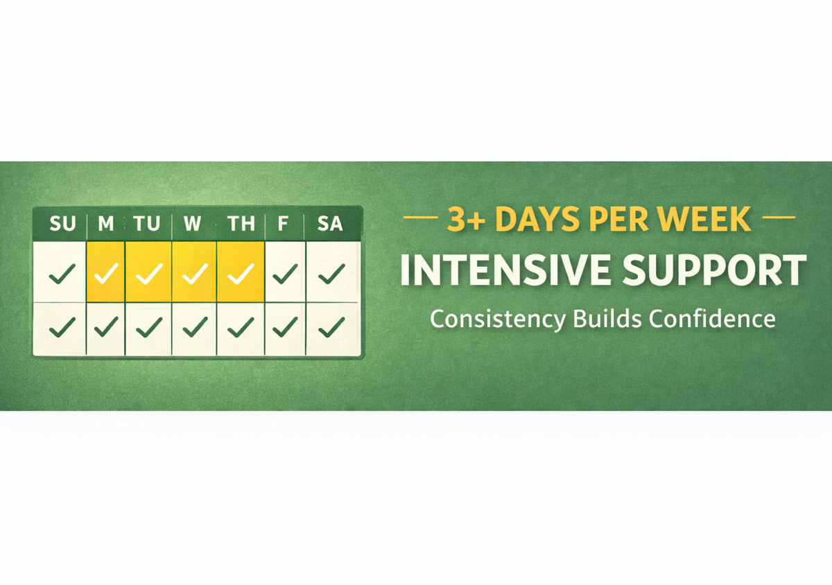 1 hr 4 days per week ($25 per day = $100 weekly)