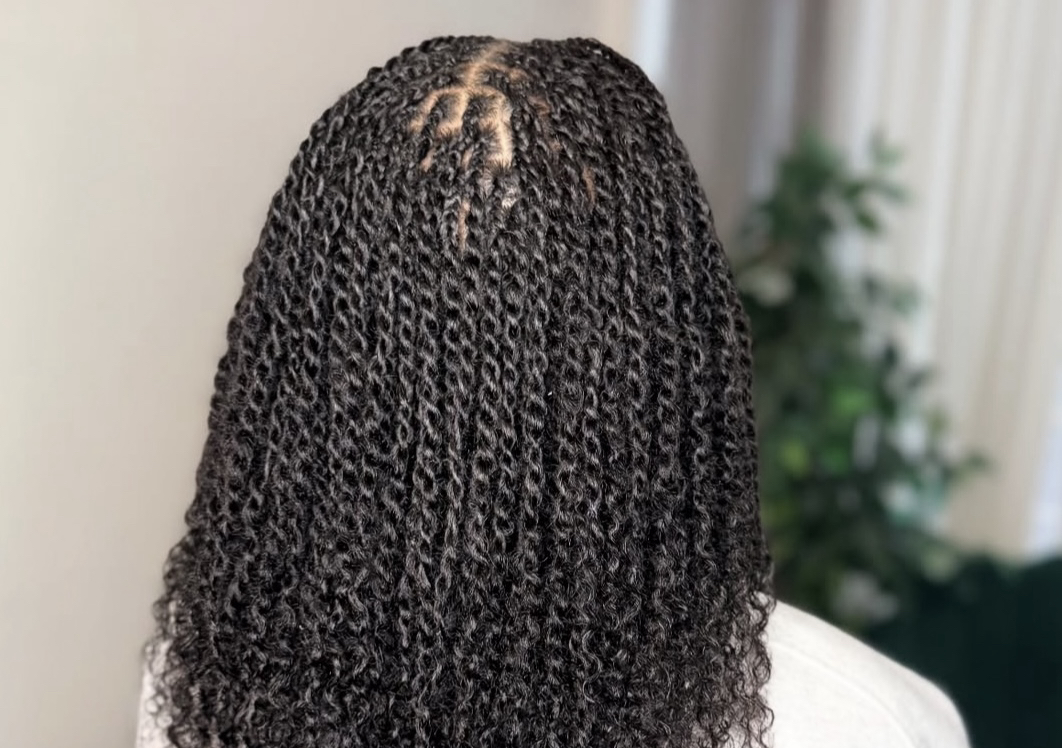 Mini human hair twists