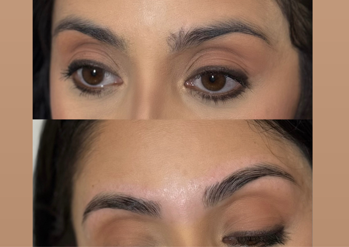 Partial brow lamination & wax 