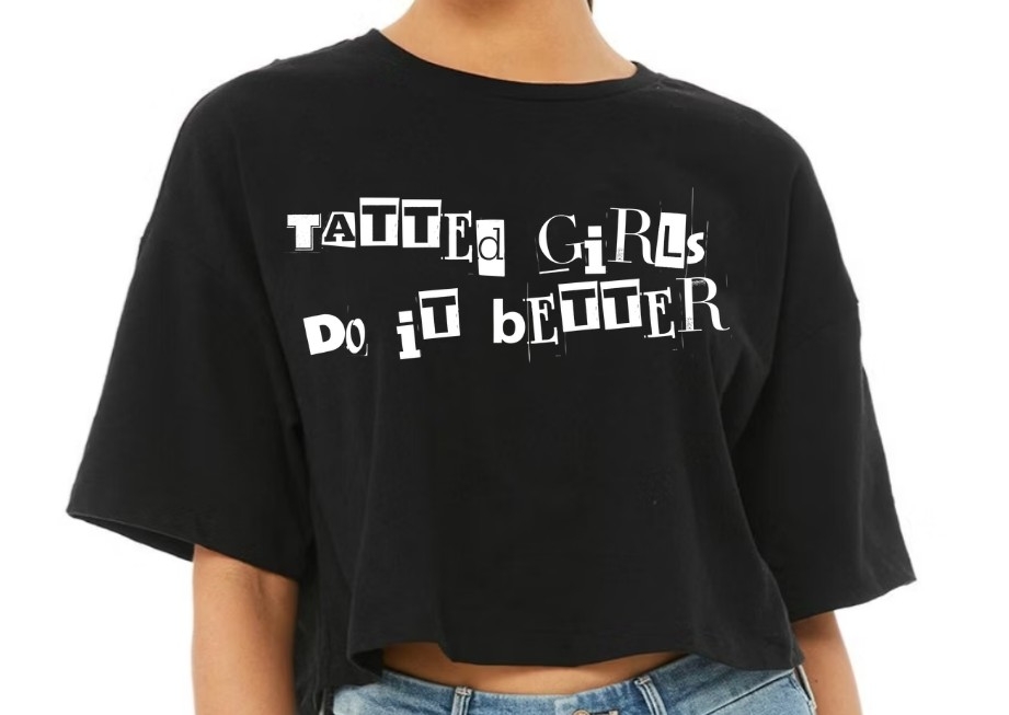 Tatted Girls Cropped Tee