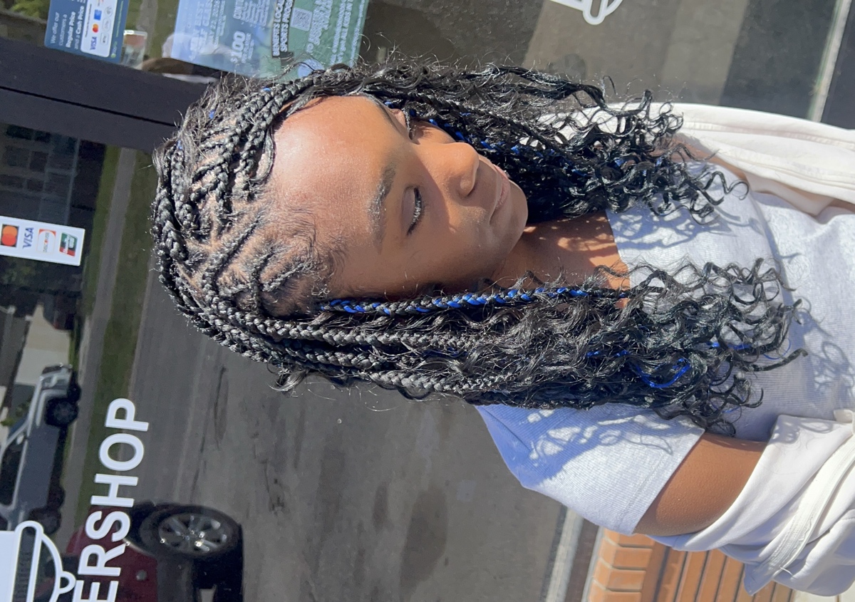 Kids fulani /boho knotless 