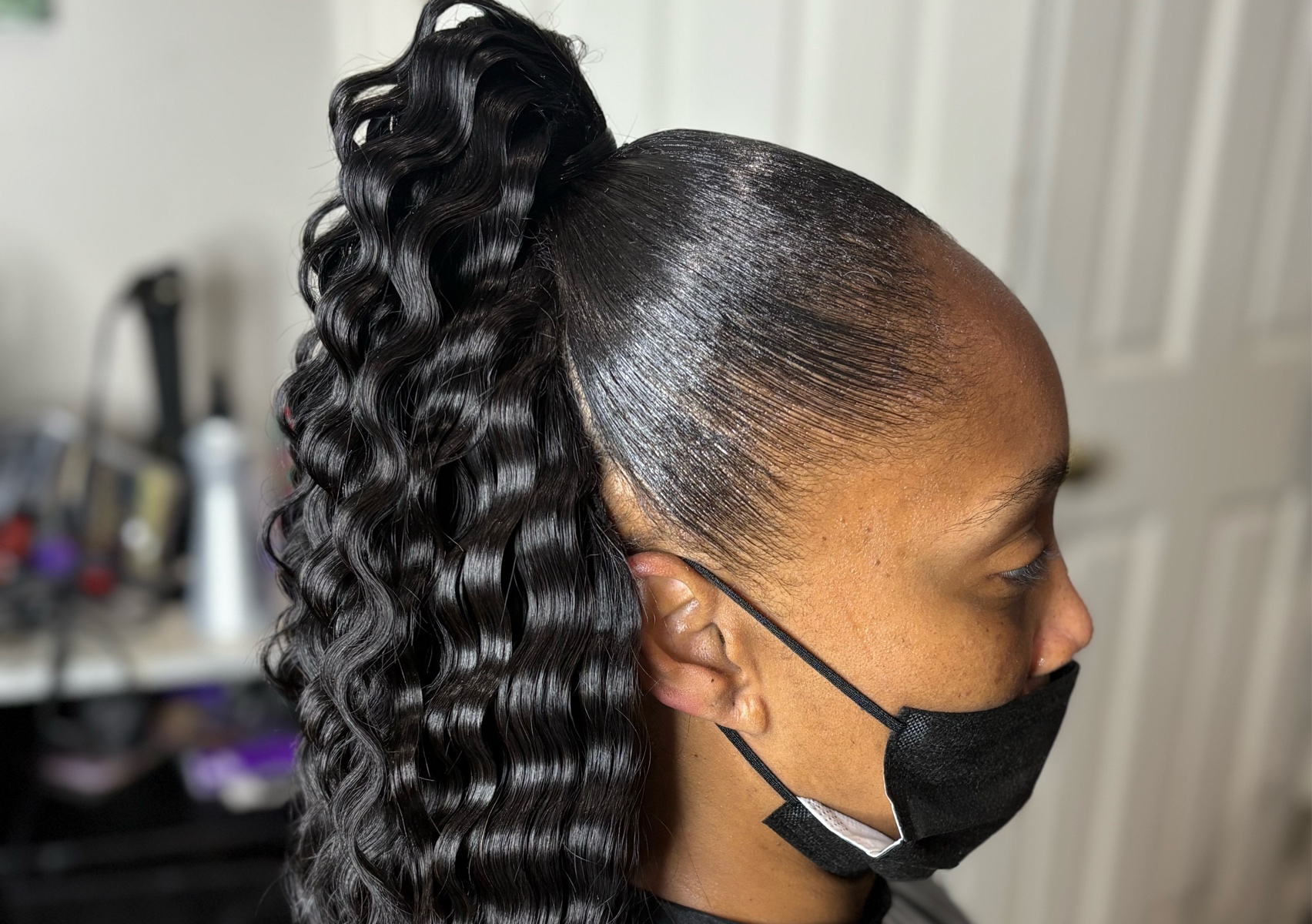 Half Up/ Half Down Quick Weave