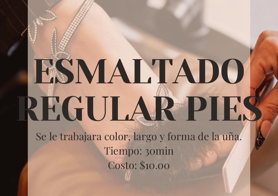 Esmaltado Regular Pies