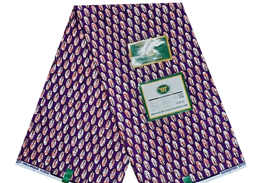 6 Yards of Holland Print wax Fabric 100% Cotton 