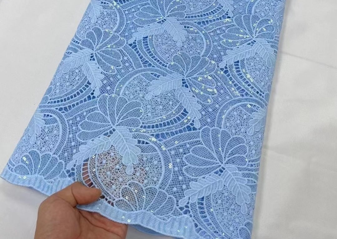 Cord Lace with Sequins 