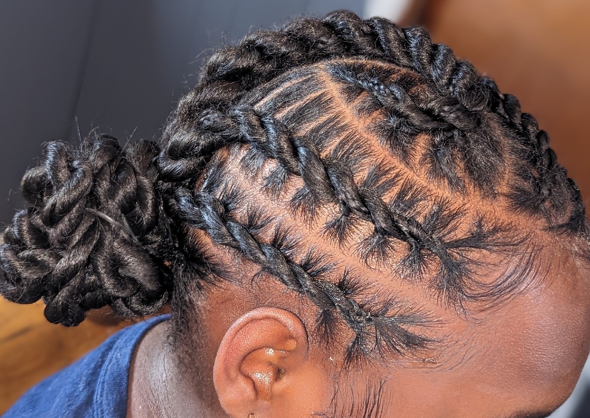 Stitch flat twist 3-6 (hair added)