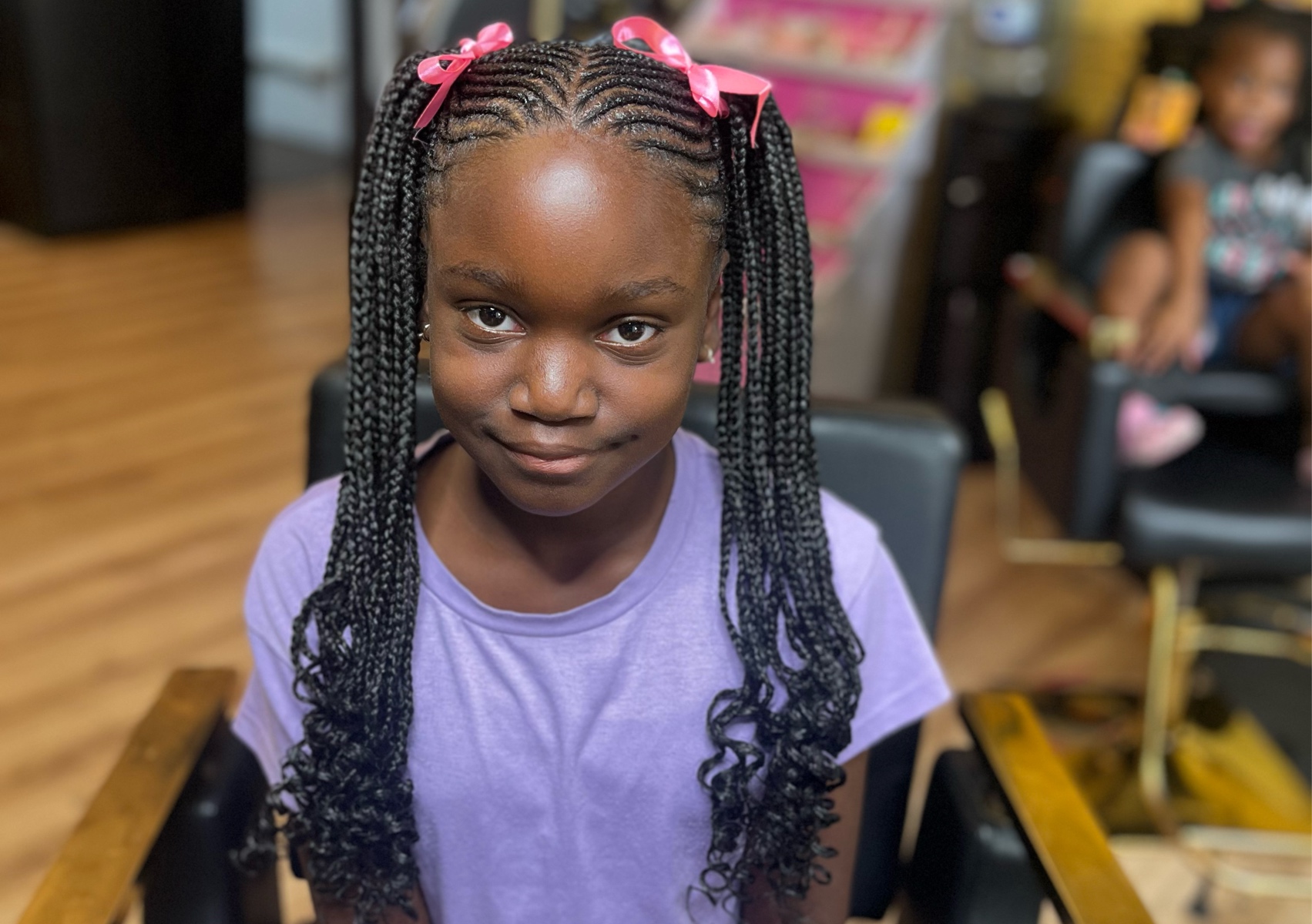 Kids Braided Styles (With Weave)