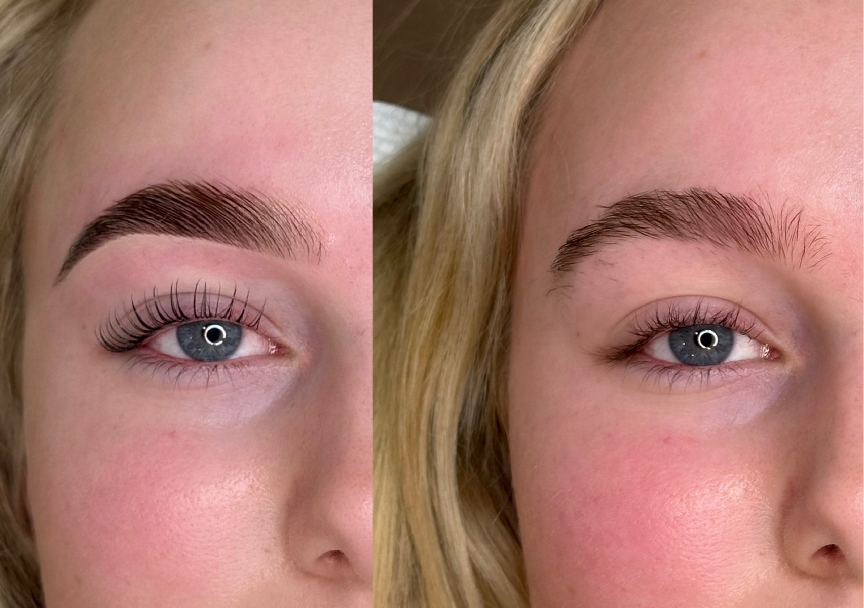 Lash lift & dye + Brow lami, wax & dye 