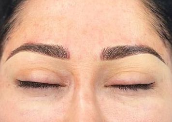 Combined Eyebrows (Microblading and Powder Brows) and Eyeliner